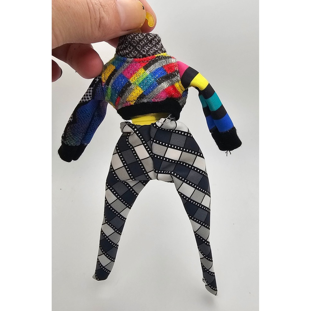 LOL OMG Starlette Black Checked Pants Multi Color Striped Sweater 2021
